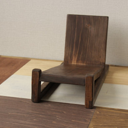 ブックスタンド（ダークブラウン）CDラック　アンティーク調 5枚目の画像