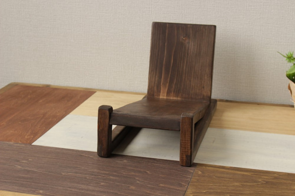 ブックスタンド（ダークブラウン）CDラック　アンティーク調 5枚目の画像