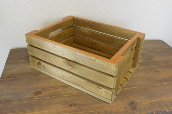 オリーブ×パンプキン　ベジタブルボックス　木箱 4枚目の画像