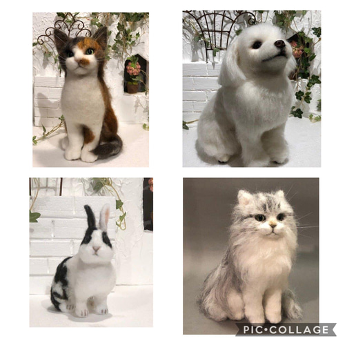 オーダー受付します。羊毛フェルト オーダー♪犬、猫