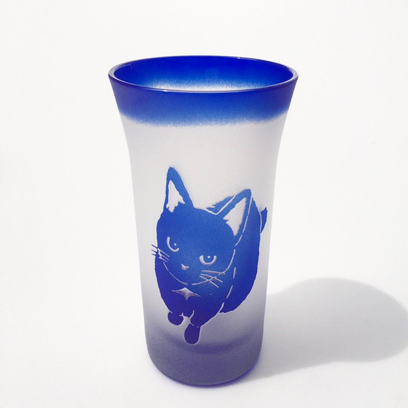 【2色セット】＠20日　雪/一口酒器＋猫一合枡（国産檜製 3枚目の画像