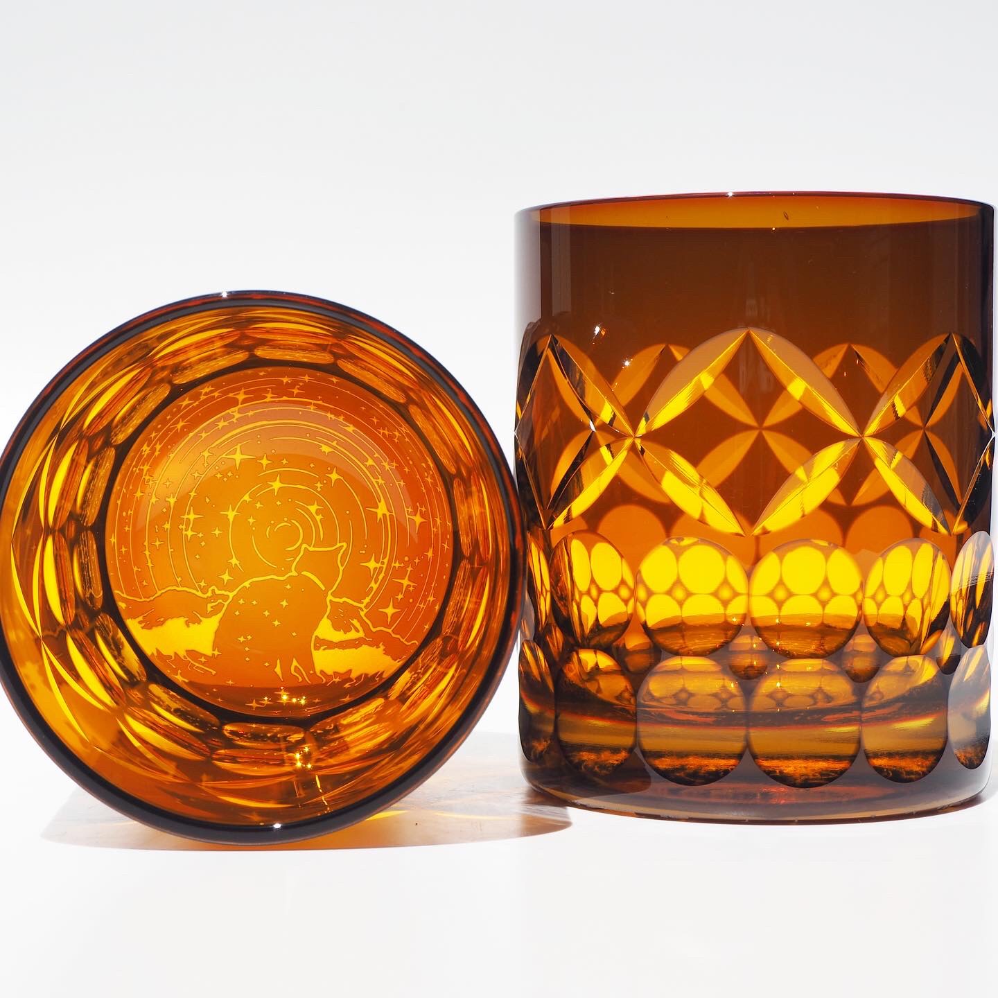 星詠み猫+七宝煌円環紋/切子　特別限定色『蘇芳』@60日