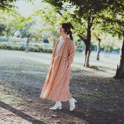 Kimono 2way winding one piece - Sakura 着物リメイク Kimono 2way winding one piece - Sakura 着物リメイク