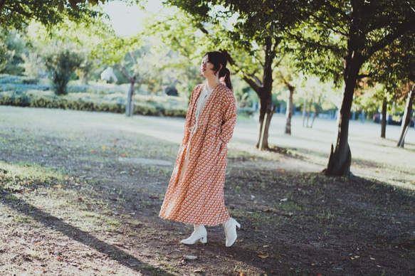 Kimono 2way winding one piece - Sakura 着物リメイク