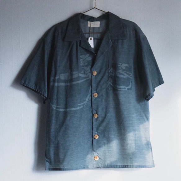 Kimono aloha shirt short sleeve アロハシャツ 4枚目の画像