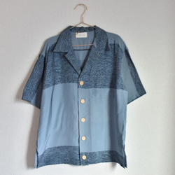 Kimono aloha shirt short sleeve アロハシャツ 1枚目の画像