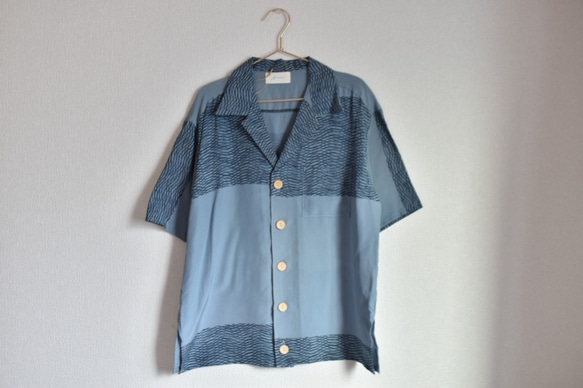 Kimono aloha shirt short sleeve アロハシャツ 1枚目の画像