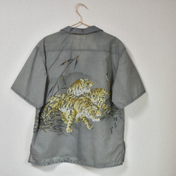 Kimono aloha shirt short sleeve アロハシャツ 1枚目の画像