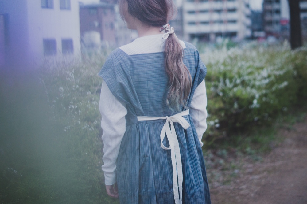 着物　リメイク　ノースリーブワンピース ネイビー ブラウン　ジャンパースカート ネイビー ブラウン　ジャンパースカート 着物　リメイク　ノースリーブワンピース