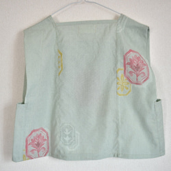 Kimono china set up ベスト　ロングスカート　チャイナ　セットアップ　着物リメイク 7枚目の画像
