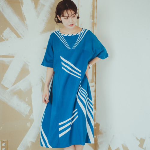 Kimono shortsleeve one piece 半袖ワンピース 着物リメイク