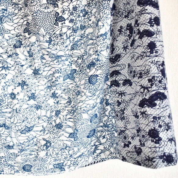 Kimono long skirt - yukata patchwork 着物　浴衣リメイク　ロングスカート　パッチワー 8枚目の画像