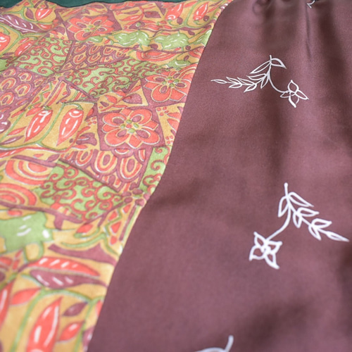 Kimono remake T shirt one piece 着物リメイク パッチワーク Tシャツ
