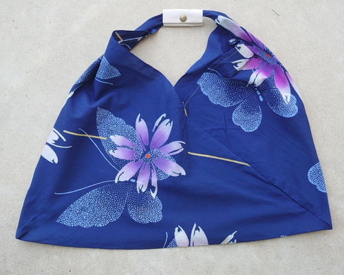 kimono Azuma Bukuro 東袋 着物 トートバッグ エコバッグ サブ ブルー