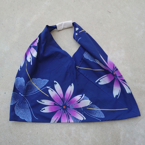 kimono Azuma Bukuro 東袋 着物 トートバッグ エコバッグ サブ ブルー