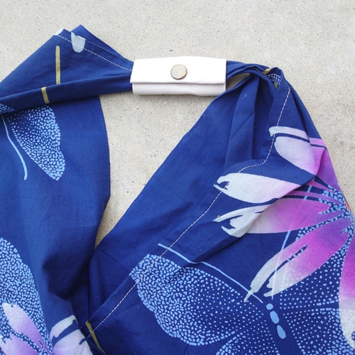 kimono Azuma Bukuro 東袋 着物 トートバッグ エコバッグ サブ ブルー