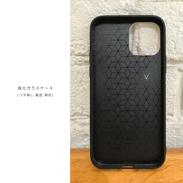 【強化ガラス】マグロ 群れ ポリゴン iPhoneケース 4枚目の画像