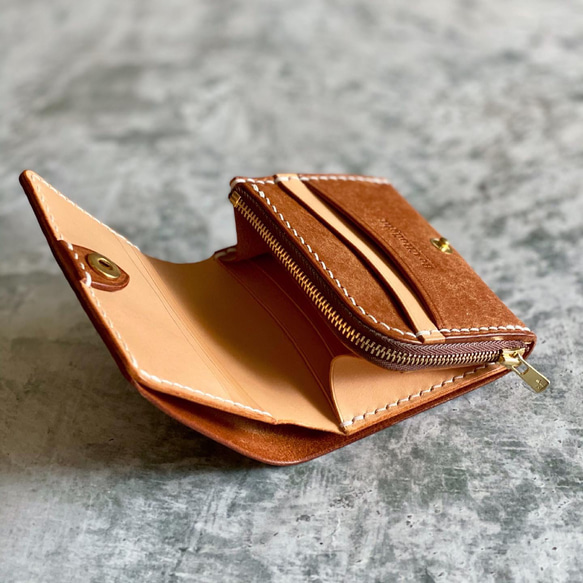 【過去ご依頼品】Compact Wallet（コニャック） 4枚目の画像