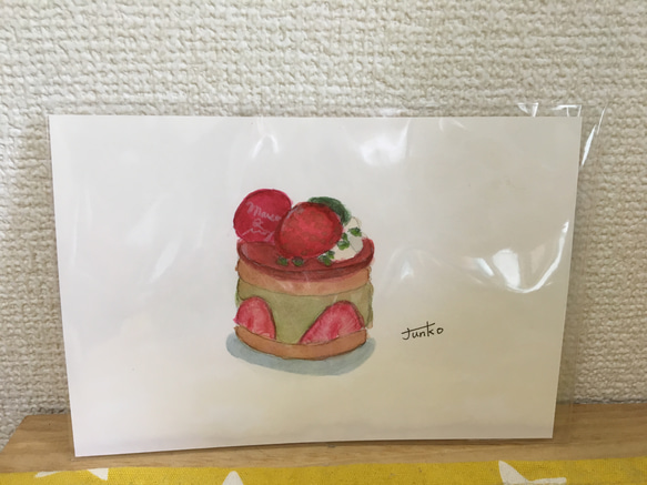 イチゴとピスタチオのケーキ 3枚目の画像