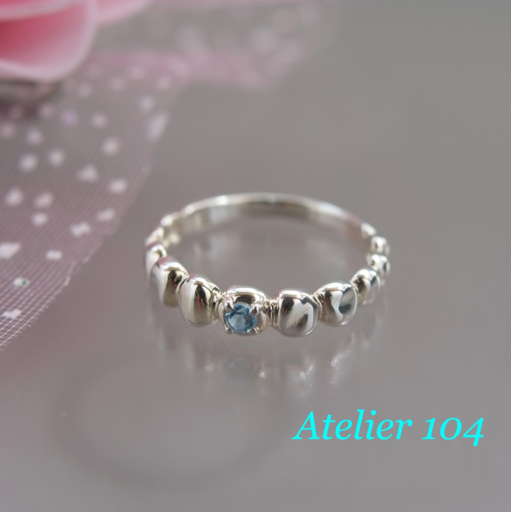 ブルートパーズ　リング