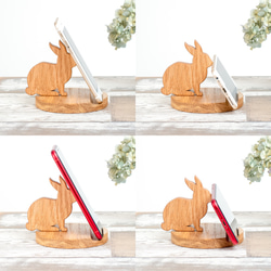 【特別な首飾り】ウサギのスマホスタンド 10枚目の画像