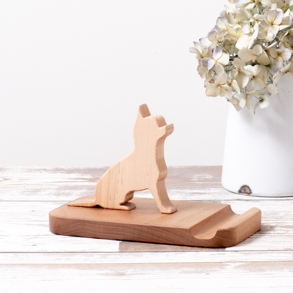 【受注制作】スムースコートチワワのスマホスタンド