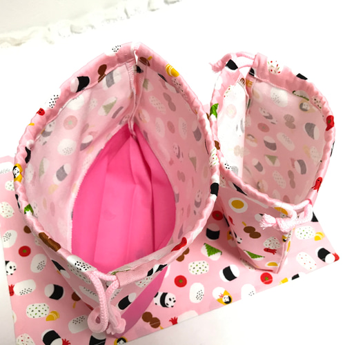 おにぎり☆おむすび ランチョンマット お弁当袋 コップ袋 ハンドメイド