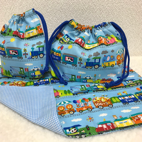 売り切れました！入園 くい 3点セット♪お弁当袋、コップ袋 