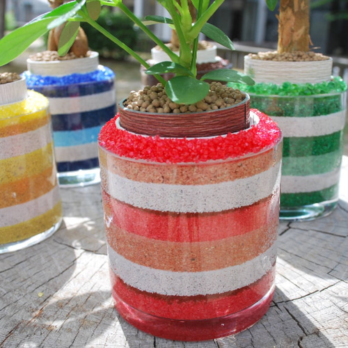 西海岸 ボーダー 海 カラーサンド カラーサンドアート 砂 シンプル