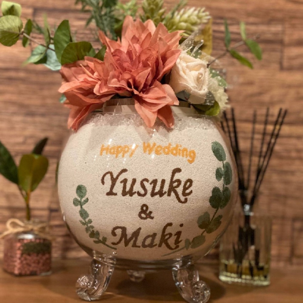 結婚祝い　ウェルカムサンド　新築祝い　引越し祝い　welcome　名入れ　カラーサンド　カラーサンドアート 5,544円