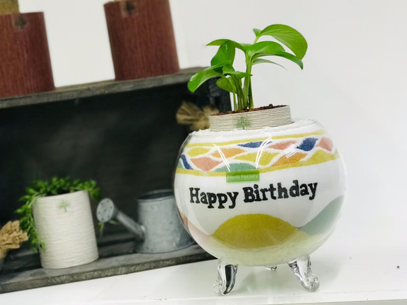 お誕生日プレゼント♡新築祝い♡開店祝い♡カラーサンドアート♡観葉 