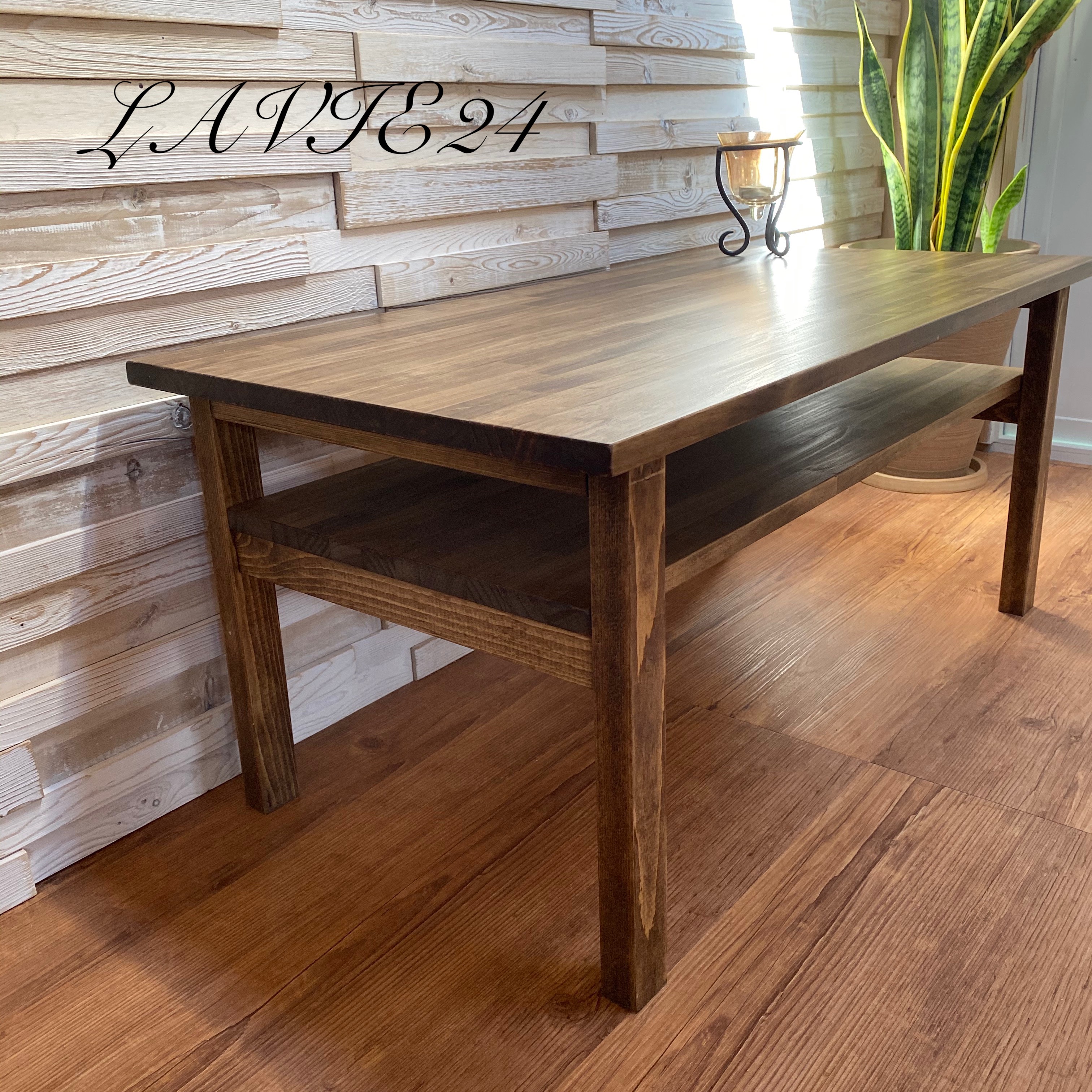 「サイズオーダー可」北欧 ローテーブル G おしゃれ アンティーク 棚板付き テーブル テレビ台と相性 ○ 低価格