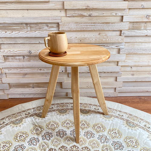おしゃれ 英国 北欧 デザイン 丸の サイドテーブル /円形 カフェ
