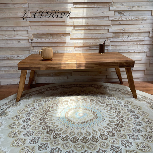 サイズオーダー可」折り畳み ローテーブルA /アンティーク おしゃれ  