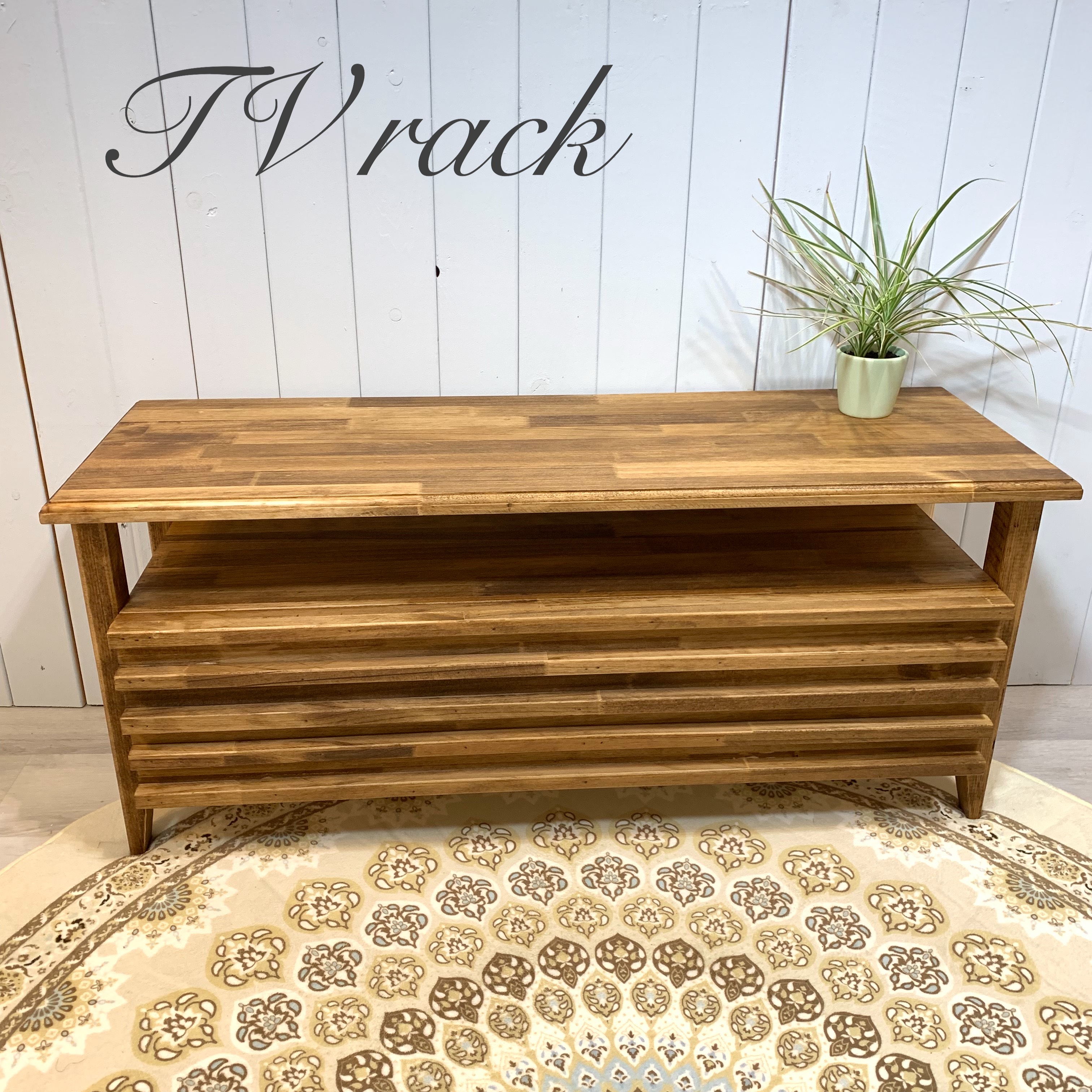 格子 おしゃれ テレビ台 Bタイプ テレビボード 猫足風　スタイリッシュ　デザイン DVD ローテーブルとの相性が良い