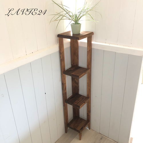 古家具ビンテージ品◾️3段 木製 コーナーラック / 整理棚 年上 古家具ビンテージ品◾️3段 木製 コーナーラック / 整理棚 年上