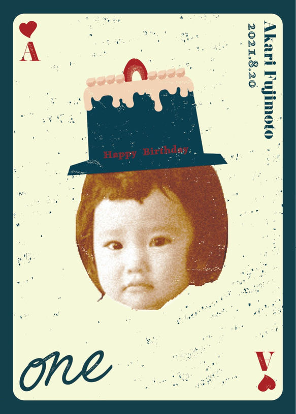 ■レトロな3枚セット■お誕生日記念ポスター1,2,3歳[french retro poster] 3枚目の画像