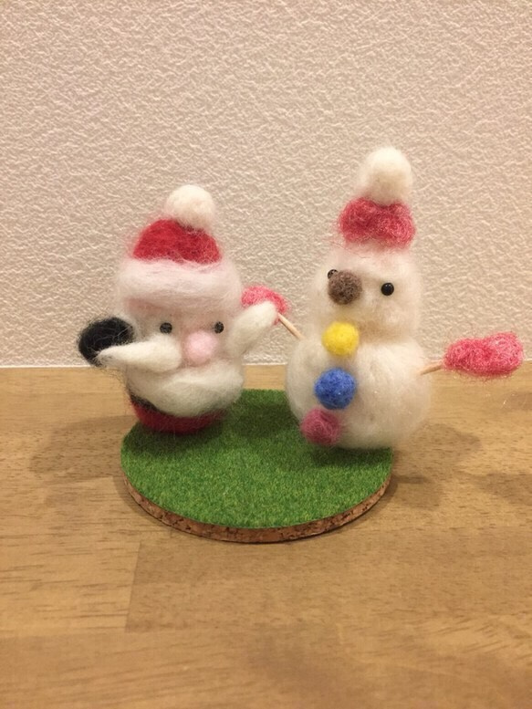 コースターと雪だるまさん サンタさん クリスマスセット⛄️ 2枚目の画像