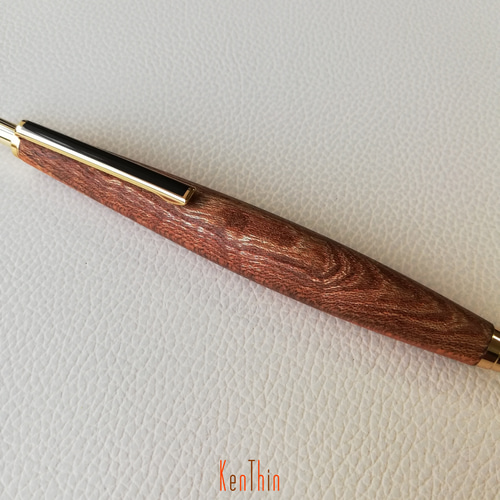 ▫スリムドロップ銘木シャープペンシル▫ 欅 ノック式 ··・送料無料