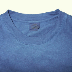 ◆オーガニックコットンTシャツ（Ｌサイズ）◆　～100%オーガニックすくも使用 醗酵建て伊勢藍染～ 4枚目の画像