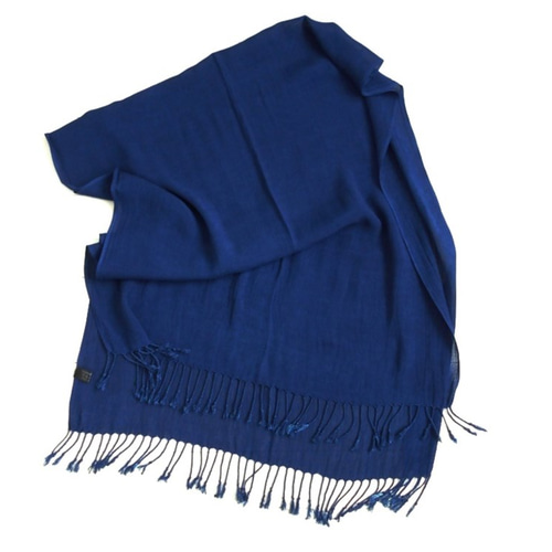 竹布大判ストール◆ ～100%オーガニックすくも使用 醗酵建て伊勢藍染～ ◇美しい艶☆竹布大判ストール◇ ～100%オーガニックすくも使用 醗酵