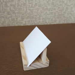 【送料無料】国産もみの木 カードスタンド 名刺 ショップカード ポストカード 3枚目の画像