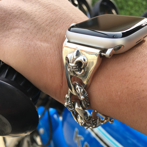 Apple Watch アップルウォッチ ウォッチベルト ベルト シルバー