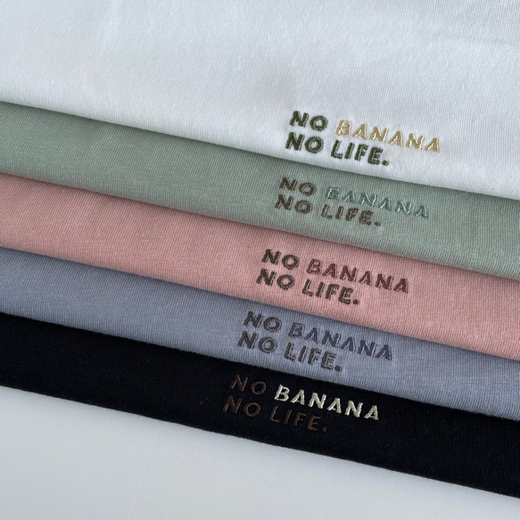 在庫限り【S〜XXLサイズ】 NO BANANA NO LIFE.Tシャツ/ホワイト 3枚目の画像