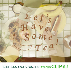 ブラウン【studio CLIPコラボレーション】Let's Have Some Tea!スウェット/裏起毛 8枚目の画像