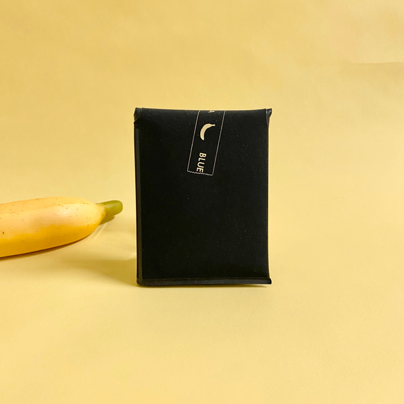 カスタム可【スエード調ブラック】バナナボタンセパレートケース 4枚目の画像