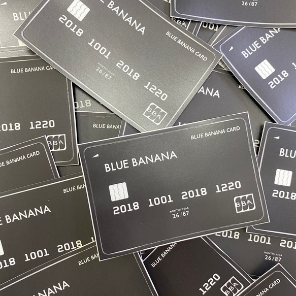 ブルーバナナIDカードケース/クリア×ブルーボタン 6枚目の画像