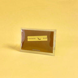 ブルーバナナIDカードケース/クリア×ブラウンボタン 5枚目の画像