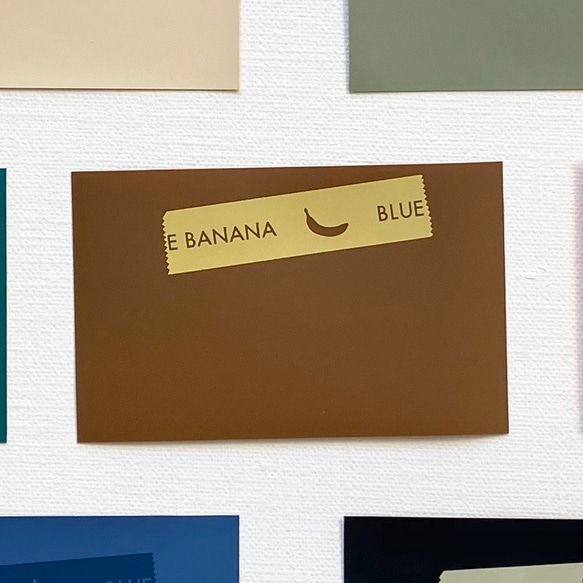 ブルーバナナIDカードケース/クリア×ブラウンボタン 7枚目の画像