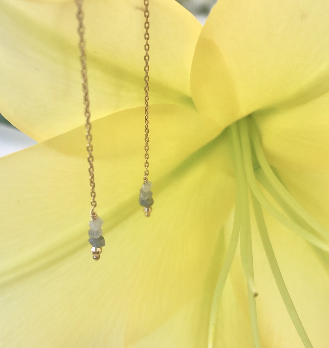 18金ダイヤモンド・シンプルなチェーンピアス 9,288円